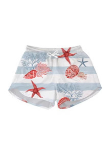 Cross-border Europe and the United States New Sexy Women's Beach Pants 3D Digital Printing Cute Girl Casual Shorts
