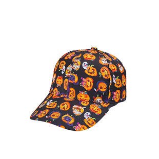 Colorful Skull Print Baseball Cap Halloween Duckbill Cap Unisex Street Hip-Hop Sun Hat Lazy Cap
