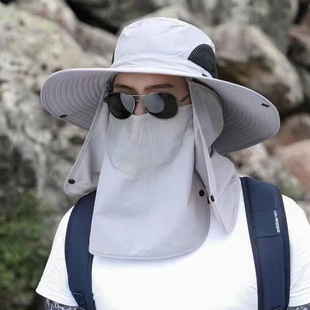 Hat Men's Summer Big Brim Fishing Hat UV Protection Fisherman Hat Sun Protection Sun Hat Outdoor Sun Hat Cool Hat