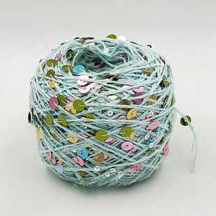 Sequin Mauhair Wool Creative Material Package Sequin Wiring Cotton Yarn Beaded Flower Handmade Color Lace Cotton