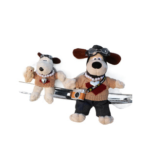 Car Rear Pendant Cute Leader Dog Doll Car Trunk Doll Motorcycle Electric Car Decoration