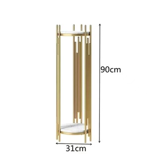 Flower shelf Golden Nordic light luxury flower shelf wedding decoration floor iron living room shelf creative sofa side table