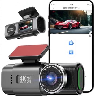new 4K HD driving recorder front and rear double recording WiFi mobile phone interconnection hidden vehicle recorder
