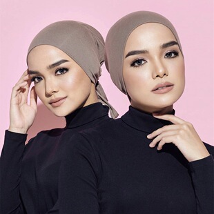 New Modal Elastic Lace-up Base Cap Rope Cover Solid Color Scarf Adjustable