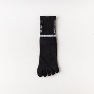 Five-finger socks men's spring thin mid-tube socks sweat-absorbent deodorant men's short socks sports short tube spring and summer toe socks