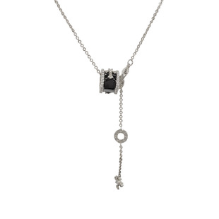 Korean fashion small waisted cross tassel necklace female temperament Joker simple fashion clavicle chain accessories wholesale