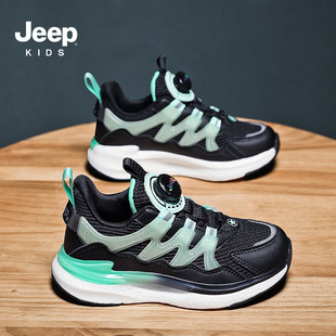 Детские кроссовки Jeep, весна и осень, новые кроссовки с поворотной пряжкой, легкие кроссовки с дышащей сеткой для девочек, кроссовки для мальчиков