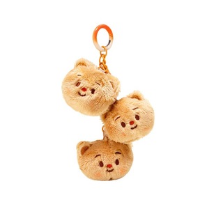 Wholesale pendant cute khachi bear pendant bear keychain series head plush keychain free shipping