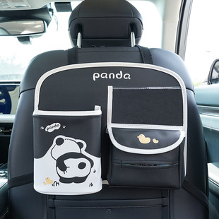 Мультяшная сумка для хранения автомобиля Panda заднее сиденье автомобиля задняя подвесная сумка для хранения креативная многофункциональная сумка для хранения