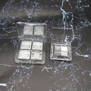 4-color eye shadow sub-packaging box transparent sample lipstick sub-packaging test color DIY blush empty plate test color pressing plate tool packaging material