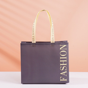 in stock non-woven fabric coated tote bag ins style clothing store shopping bag environmental protection bag printed logo advertising gift bag