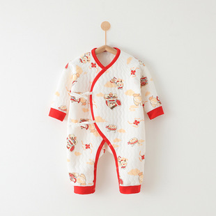 Baby's one-piece clothing autumn and winter new newborn clothes baby's one-piece clothing pure cotton kayak climbing clothes Anyang children's clothing