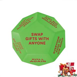 Creative Personality Santa Swap Gift Exchange Dice Santa Polygon Swap Dice