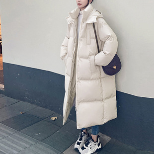 Cotton-padded jacket Women's Long 2024 Winter New Thickened Cotton-padded Jacket Loose Korean-style All-match Warm Cotton-padded Jacket