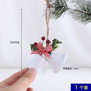 Linjie Christmas decorations iron bells Christmas tree pendants for the elderly snowman doll hanging Christmas supplies creative