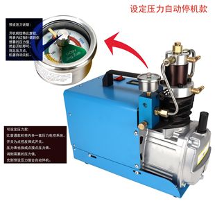 High Pressure Air Compressor 30MPA Submersible Breathing Inflator 300bar Electric Air Pump 4500psi Automatic