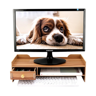 Office desktop computer TV monitor elevated rack raised raised pad high shelf base storage