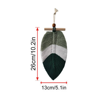 Cross-border New ins Leaves Woven Tapestries Pendant Decorations Home Artistic Fresh Decoration Room Wall Hanging