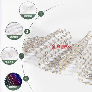 Manufacturer P100 grid screen Led full color flexible 12v building background Led transparent curtain wall grid screen