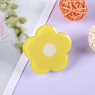 Ins South Korea Cartoon Glue Dropping Lazy Telescopic Acrylic Glue Dropping Flower Airbag Mobile Phone Bracket Printable Logo