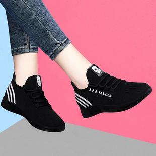 Spring and Autumn old Beijing cloth shoes women's walking shoes soft bottom non-slip sneaker breathable fashion casual shoes fleece-lined cotton shoes