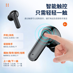 cross-border New F04 Wireless Bluetooth 5.3 Smart Digital Display High Battery Life High Quality Type-c Mini Headphones