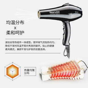 Yongri Processing Customized Negative Ion Hair Dryer High-Power Hair Salon Home Hair Dryer Multi-Level Adjustment Hair Dryer