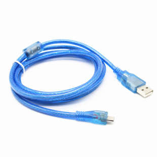 USB2.0 к Micro USB кабель для передачи данных Android телефон V8 зарядный провод чистый медный ремень экранированный прозрачный синий