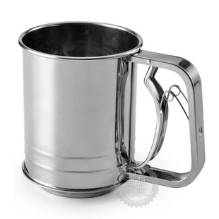 Baking Tools Medium Double Sieve Cup Semi-automatic Handheld Flour Sieve Cake Tools Sieve Flour Tools