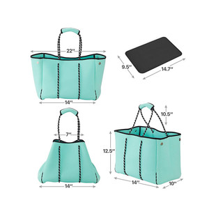 Amazon Neoprene Large Capacity Shoulder Beach Bag Cross-border European and American Casual Fashion Outdoor Sports Women's Satchel