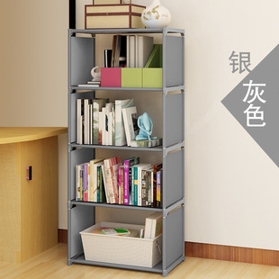 Double-row bookshelf simple bookcase floor shelf children's bookcase student bookcase multi-layer reinforced storage cabinet wholesale