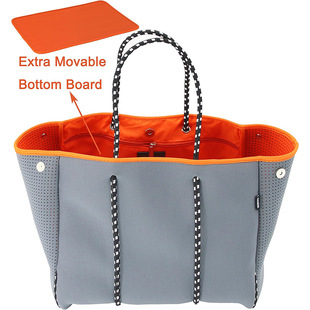 Manufacturer Customized Perforated Diving Material Handbag Large Capacity Travel Fitness Outdoor Sports Bag Women's Casual Bag