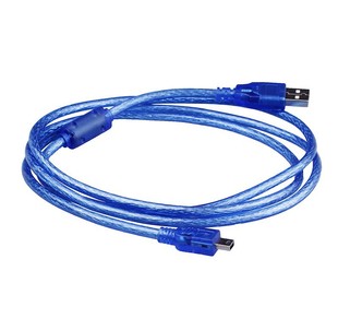 Mini USB2.0 синий прозрачный A/5P кабель для передачи данных T-Port планшет жесткий диск камера Автомобильная Навигация зарядный кабель