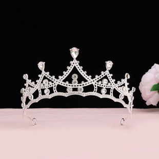 Bridal Crown Hair Band Headwear Wedding Korean 18th Birthday Adult Gift Crystal Crown Princess Dress Hair Accessories