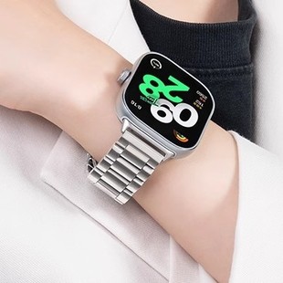 Применимый красный рис watch4 ремешок из нержавеющей стали три бусы твердый Xiaomi браслет 9pro браслет для мужчин и женщин