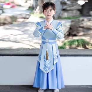 Hanfu Boys and Girls Guoxue Costume Boys 2025 Chinese Style New Children's Handsome Performance Costume Tang Suit Spring and Autumn