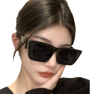 New European and American square large frame sunglasses retro sunglasses jelly color net red glasses trembles live generation wholesale