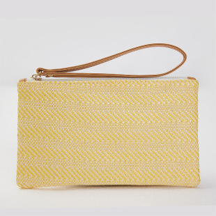 Straw Bag 2023 Summer New Wallet Casual Woven Clutch Bag Women's Bag Beach Bag Mobile Phone Portable Coin Purse