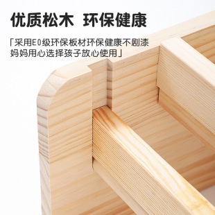 Solid Wood Children's Roll Paper Easel Desktop Storage Easel Graffiti Easel Kindergarten Paintwork Paper Paintwork suit