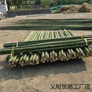 Decorative decoration decoration thickness green bamboo dancing bamboo pole green bamboo pole partition indoor and outdoor bamboo pole material nanzhu