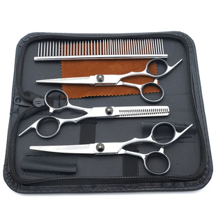 Factory direct pet scissors dog hair scissors cat hair bending scissors thin teeth scissors pet hair scissors
