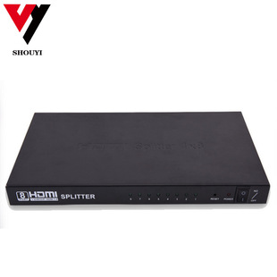 HDMI одна точка 8 дистрибьютор 1 в 8 из сплиттер 4K экран сплиттер металлический корпус дистрибьютора