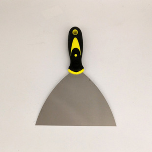 Multifunctional decoration shovel cleaning knife in stock wholesale thick double color handle stainless steel putty knife