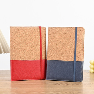 A5 ring splicing cork notebook suit foreign trade cross-border business office notebook printable logo