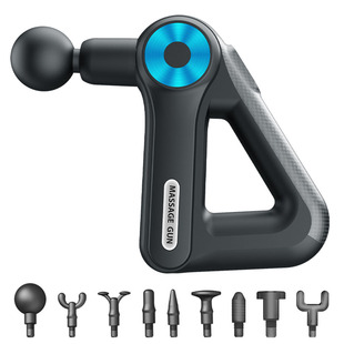 Small Triangular Fascia Gun USB Charging Button Cross-border Electric Muscle Relaxation Portable Fitness Massager