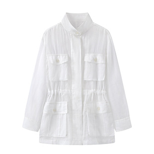in stock 2025 summer new light work rope drawstring coat small coat MBE2COT003