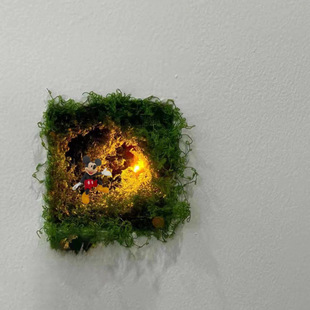 Home Mickey Wall Repair Artifact Children's Bedroom Home Cute Decoration Mickey Mouse Wall Hole Repair Subsidy Wall