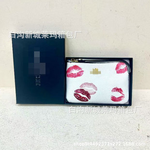 Women's Fashionable Small Floral Hand Bag Women's Simple Casual Commuter Small Square Bag Soft Leather Change Storage Mobile Phone Bag