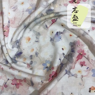 Rayon Spring and Summer Modal Fabric Home Clothes T-Shirt Set Reactive Printed Fabric Factory Direct Sale