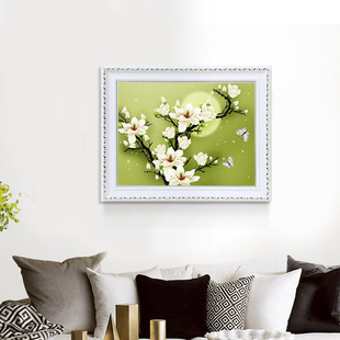 Cross Stitch Living Room Large Cross Stitch New Printed Cross Stitch Fabric Crafts Moonlight Magnolia